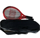 Set Of 2 Wilson Pro Staff 110 Tennis Racquet Oversize 110 Sq In 3 4 8 Grip   Bag