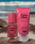 New Victoria s Secret Pink Scented Body Mist   Lotion Fresh   Clean Set 2 5 Oz