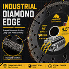4 5 diamond Cut Off Wheel 3pack metal Cutting Disc 4-1 2 x7 8  For Angle Grinder