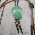 Vintage Western Bolo Tie Lot Natural Stone Agate Tree Jewelry Set Mens Womens