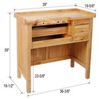 Sturdy Solid Wood Workbench For Jewelry Making With Practical Drawers