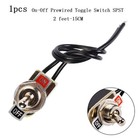 Spst Toggle Switch 6a 125v On Off Rocker Switch With Wire 12mm Mount