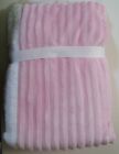 Girls Hudson Baby Pink And White Soft Sherpa Baby Blanket