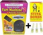 1 Fart Machine  2 With Remote   1 Box Of 3 Stink Bombs   Combo Prank Joke Gag