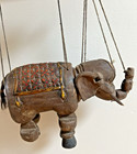 Antique Burmese Wooden Elephant Marionette Puppet C 1930s Or Earlier 15    W Bar