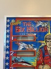 Bally The Six Million Dollar Man Pinball Machine Game Backglass Original - Frame