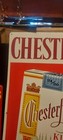 Chesterfield Cigarette Sign Tobacco Embossed Tin Cigar Country Store 