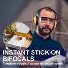 2pcs Liquid Silicone Bifocal Reading Lens Stick-on Presbyopic Lenses Magnificati