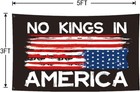 No Kings In America Flag 3x5ft premium Quality vibrant Colors anti 3x5  Black 