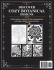Cozy Botanicals Monochrome Coloring Book  Find Your Calm With 50 Mindful One Col