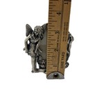 Fairy W Tulip Flower Photo Picture Frame Small Silver Tone Free Standing