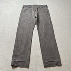 Levis 501 Jeans Mens 36x34 Fits 34x32 Gray Denim Straight American Button Fly