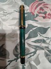 Waterman Phileas Green Marble Plastic Roller Ball Pen France