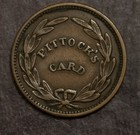 Civil War Token Store Card Pittock News   Dealer Opposite P o  Pa  Lot 3950