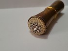 Vintage Mcm Revlon Gold-tone Metal Rhinestone Lipstick Case Tube Holder 586