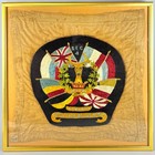 Antique Wwi Ww1 British Army Gordon Highlanders Bydand Embroidery Textile Flag