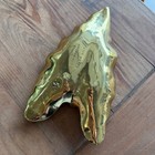 Vintage Virginia Metalcrafters Brass Calla Lily Leaf Tray Oskar Hansen 1945