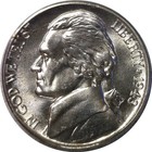 1943-d 5c Jefferson Silver War Nickel Uncirculated