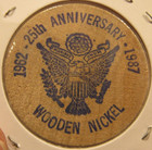 Vintage Columbia Coin Club Columbia  Mo Wooden Nickel - Token Missouri