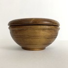 Vintage Yardley London Hand Turned Wooden Trinket Box Lidded Vanity Container