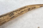 Scrimshaw On Bone - Whaling Ship Scene - Signed  Milo - Inuit Vtg