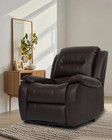 Zero Gravity Ergonomic Single Recliner Massage Sofa Chair  Brown