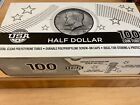100 New Whitman Round Coin Tubes For Half Dollars  50 Cent   Made In Usa