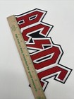 Ac dc Band Logo Oversized Patch  Quality Embroidery  Sew On  10 1 4    X 5 1 2   