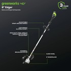 Greenworks 40v 8 Inch Cordless Edger  brushless Motor  Ed40l00--tool Only