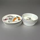Vintage Melamine Child   s Plate And Bowl Warner Bros  Bugs Bunny And Friends
