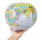 1  Inflatable Globe 16  Beach Ball Inflate Map Teach World Geography Fast Ship  
