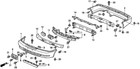 3 Pcs Honda 91503-sz3-003 Clip A  Bumper See Reference  29 In The Diagram Above