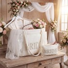 Bride Tote Bag Puffer Tote Bag Bride To Be Gift For Women Lightweight Puffy H   