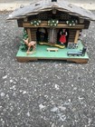 Vintage German Wood Weather House Station Thermometer Barometer Chalet 
