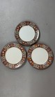 Antique Minton Florentine Set Of 3 Plates Fine Bone China Early 19thc  Dinner 9 