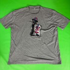 Black Lab Dog Usa Flag T-shirt Mens 2x Gray Patriotic American Crew Neck Tee