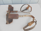 Buckingham Steel Tree Climbing Spike Gaffs With Leather Shin Pads   Straps