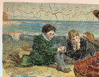 Jigsaw Puzzle  Boys At Seaside  250 Pieces Wooden  R  Tuck Zag Zaw Circa 1915