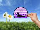 Fairy Purple Butterfly Vinyl Window Laptop Bumper Sticker Decal