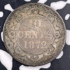 1872 Newfoundland 10 Cents Lot f1993 Silver 