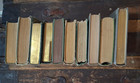 Antique Vintage Rare Hardcover Books Lot Of 10 Green Shades Old Staging Random