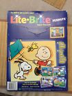 Lite Brite Peanuts snoopy  Unpunched Picture Refill Sheets Total Of 20 From 1998