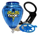 Trompo Cometa Fenix Turbo Blue Steel Tip Spinning Top Made In Mexico New