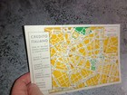 Vintage Milan Italy Map Credito Italiano Hotel Ambasciatori Travel Ephemera