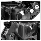 Halogen Headlight Assembly For 11-13 Optima Black Housing Reflector L r W bulbs