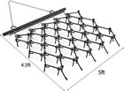 Drag Harrow 5 X 4 5 Ft 1 2  Tines For Atv Utvs Lawn Tractors Leveling Heavy Duty