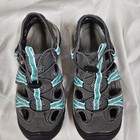 World Wide Sportsman Womens Sport Sandals Gray Aqua Hiking Water Shoes Size 8 5