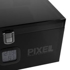 - Acrylic Cigar Humidor Case box With Digital Hygrometer - Black Color - Ciga   