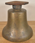 Real Antique Brass Bronze Train Bell Early Diesel Locomotive 42lbs