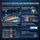 Beverage Refrigerator Cooler - 128 Can Drink Beer Fridge  Wine Soda Cooler 